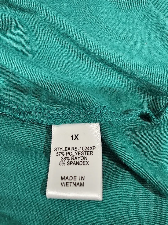 Zenana Premium Green Maxi Slip Dress 1X Minimalist Stretch Lounge Capsule - Picture 5 of 8